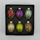 Colourful Sparkling Teardrop Baubles