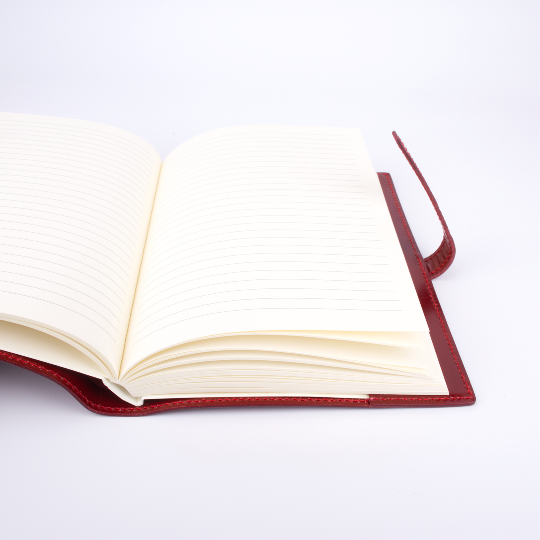 Sorrento Leather Refillable Journal With Tab Closure
