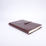 Sorrento Leather Refillable Journal With Tab Closure