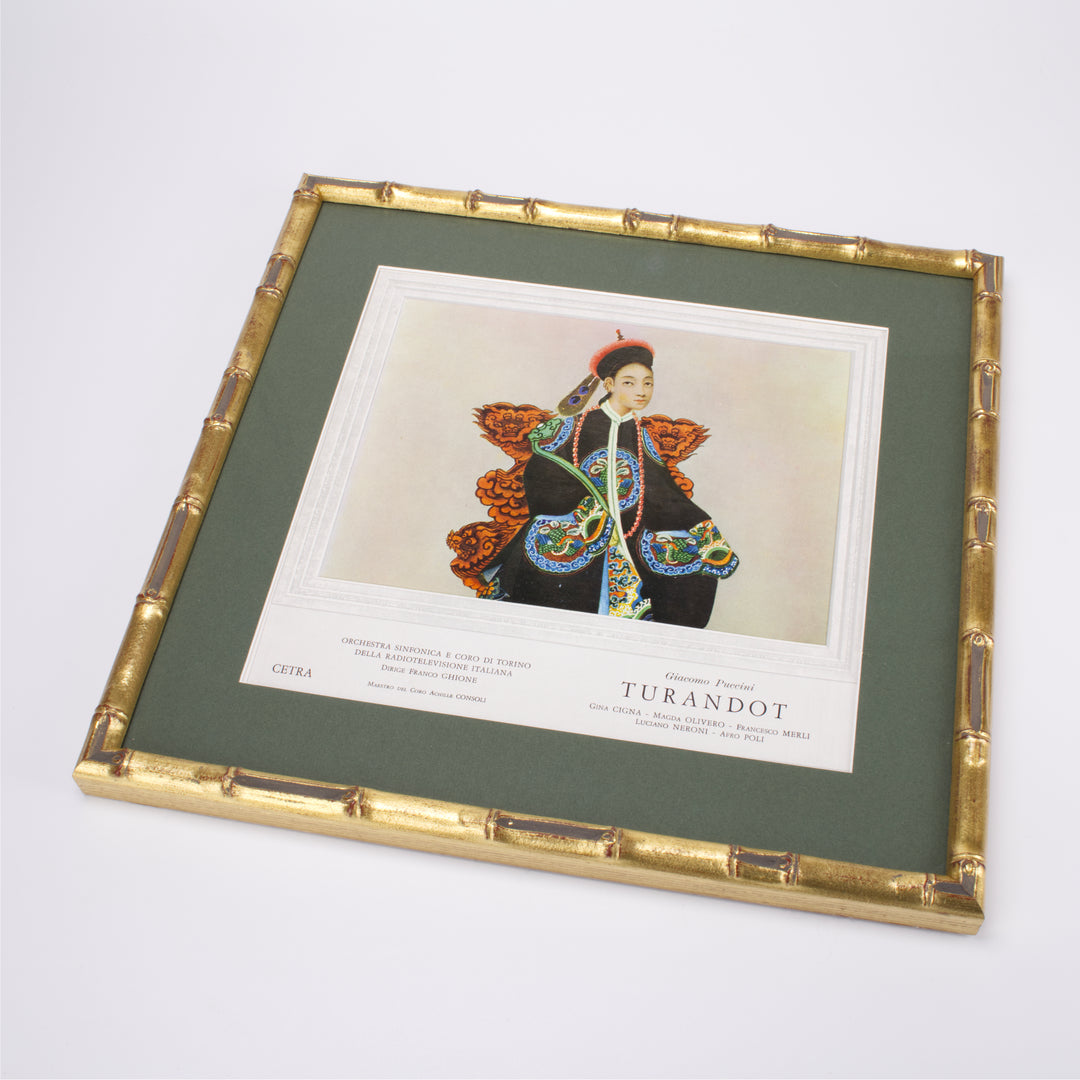 Limited Edition Framed Turandot Record Cover