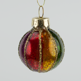 Small Sparkling Coloured Glass Baubles