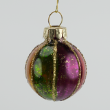 Small Sparkling Coloured Glass Baubles