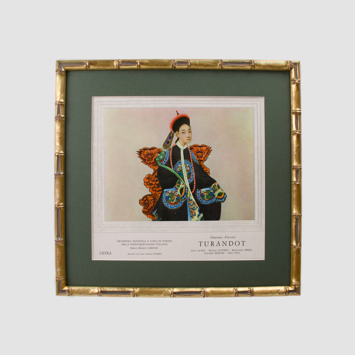 Limited Edition Framed Turandot Record Cover
