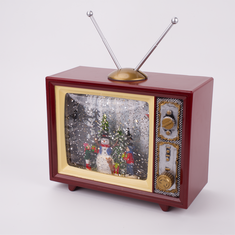 Musical Illuminated Television Snow Globe