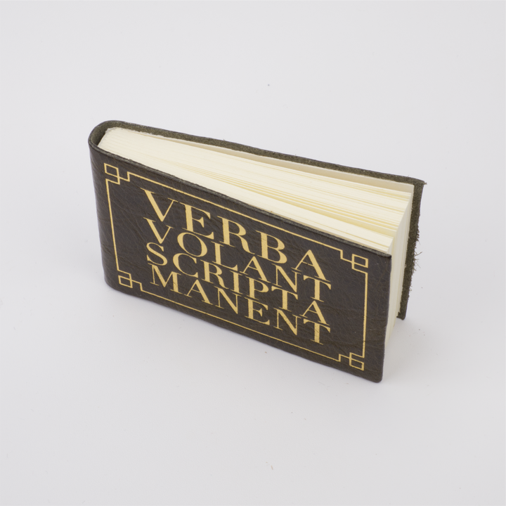 Verba Volant Scripta Manent Pocket Journal