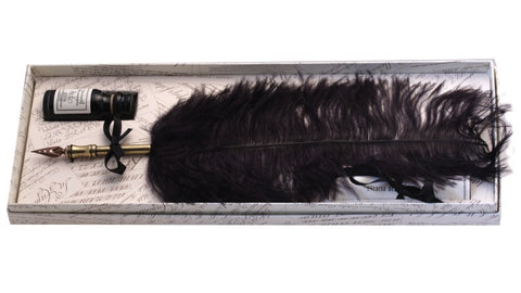 Ostrich Feather Quill - Black