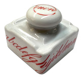 ABC Ceramic Inkwell