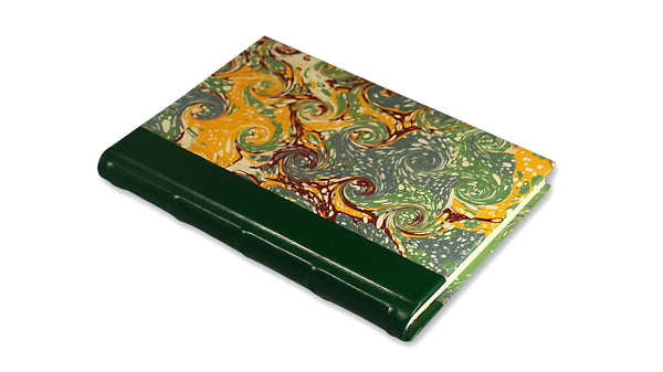 Marbled Address Book - green