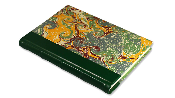 Italian Marbled Journal - green
