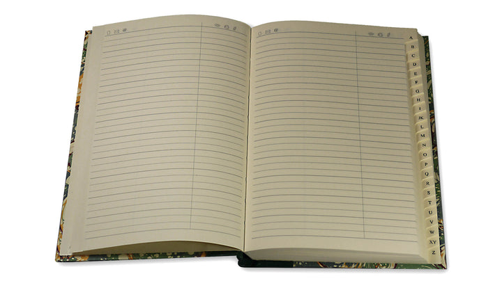 Marbled Address Book - open