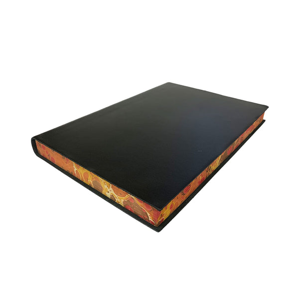 Amarcord Marbled Edge Journal - black, small