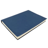 Amarcord Soft Leather Journal - blue, side view