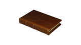 Bomo Art Leather-bound Journal - Small chunky, light brown