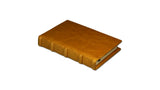 Bomo Art Leather-bound Journal - Small chunky, mustard
