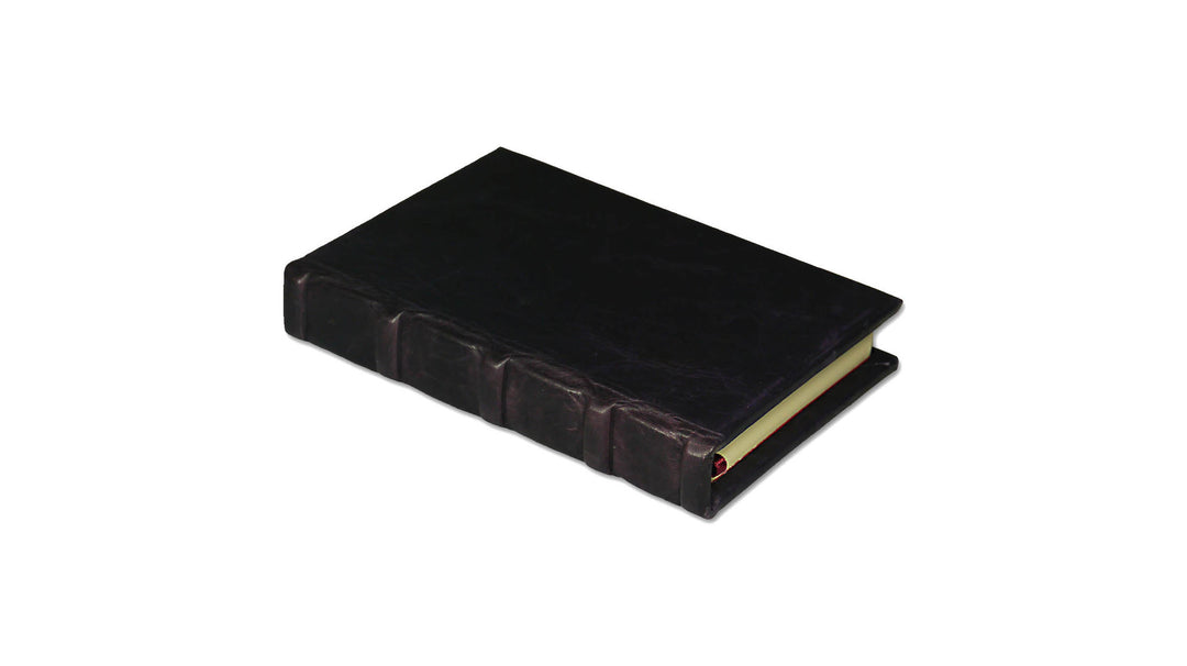Bomo Art Leather-bound Journal - Small chunky, purple