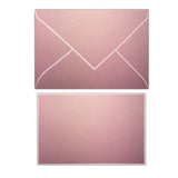 Pink Bordered Correspondence Card & Envelope