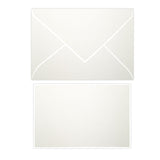 White Bordered Correspondence Card & Envelope