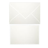 White Bordered Correspondence Card & Envelope