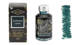Diamine Shimmer Ink for Fountain Pens - Enchanted Ocean (Dark Green and Silver)