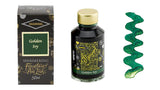Diamine Shimmer Ink for Fountain Pens - Golden Ivy (Dark Green and Gold)