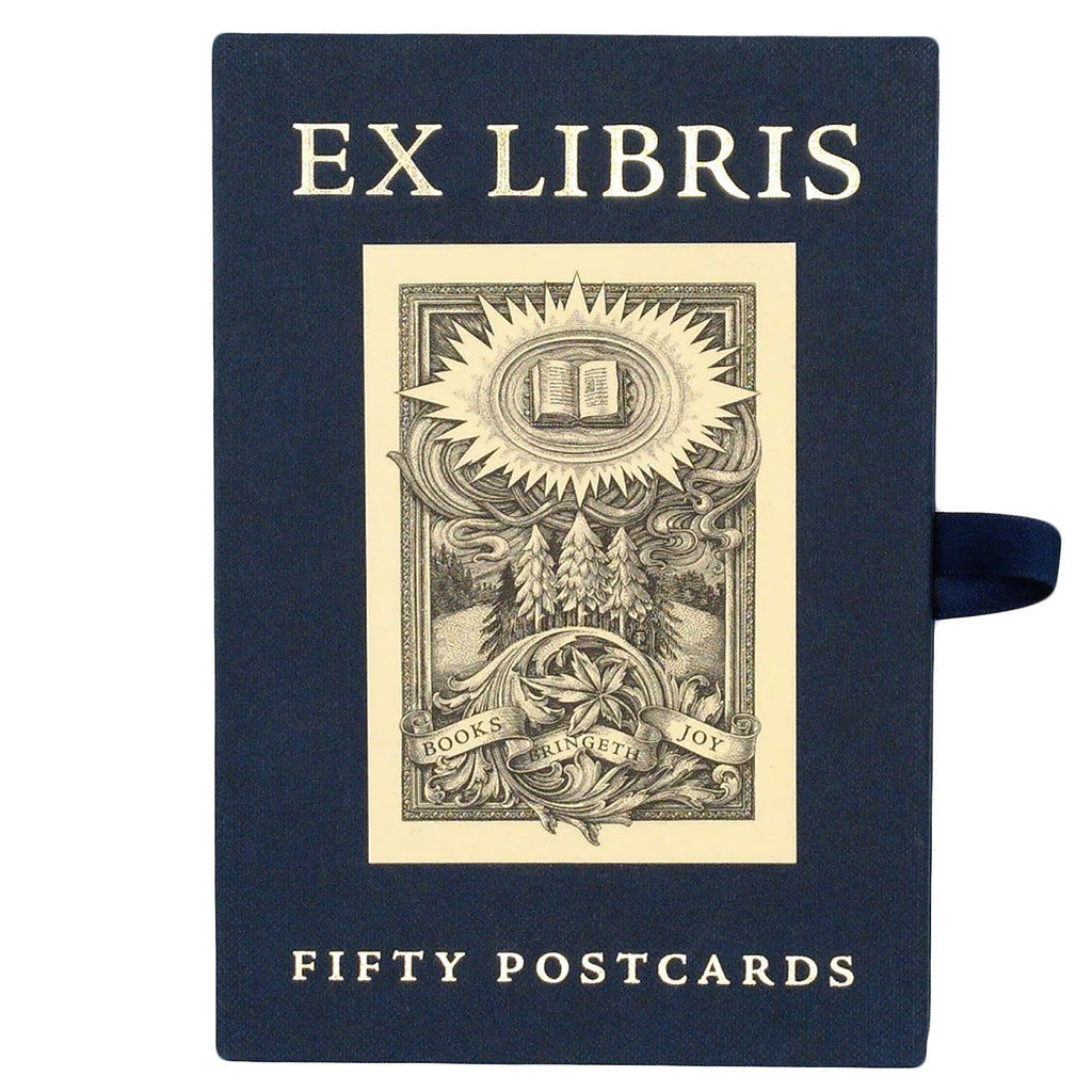 Ex Libris Book Postcard