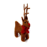 Felt Christmas Decoration - Mini Reindeer Brown