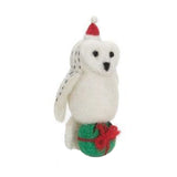 Felt Christmas Decoration - Snowy Owl