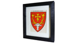 1920s Framed Oxford College Crests - Hertford