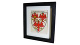 1920s Framed Oxford College Crests - Queens