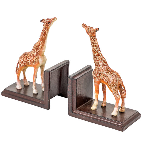 Cast Iron Giraffe Bookends