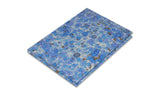 Hand-Marbled Recipe Book - Blue Splatter Pattern