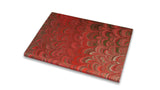 Marbled Music Manuscript Journal - Red