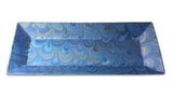 Italian Marbled Desk Tray - Blue