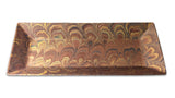 Italian Marbled Desk Tray - Brown