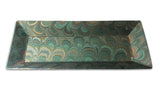 Italian Marbled Desk Tray - Green