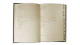 Leather Wine Record Book - Inside