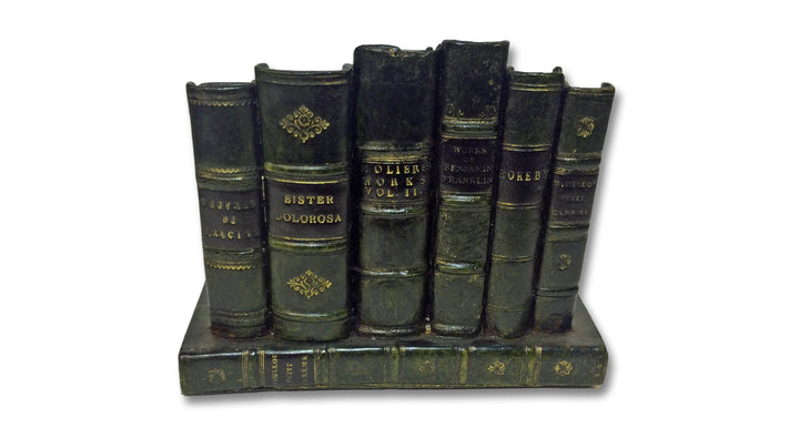 Faux Book Letter Rack - Green