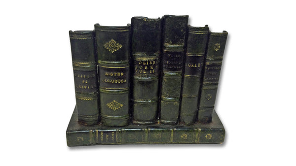 Faux Book Letter Rack - Green