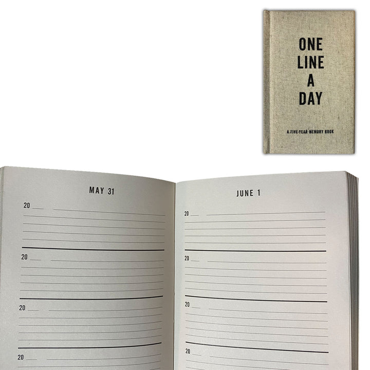 One Line a Day Five Year Memory Book - inside Canvas