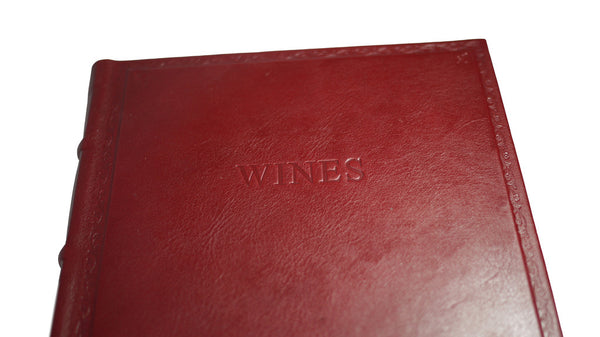 Italian leather wine journal from Scriptum