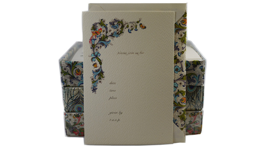Firenze Invitations  - Blue Florentine