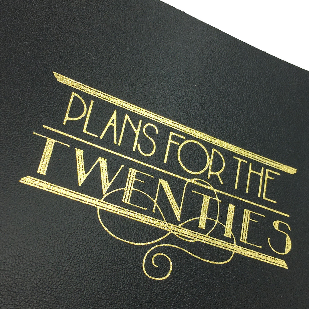 Plans for the twenties journal engraving close up