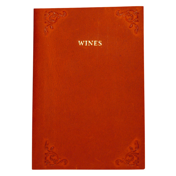 Pocket Leather Wine Journal - Red