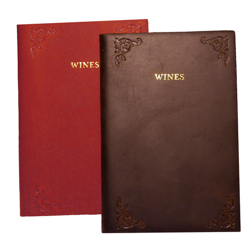 Pocket Leather Wine Journal