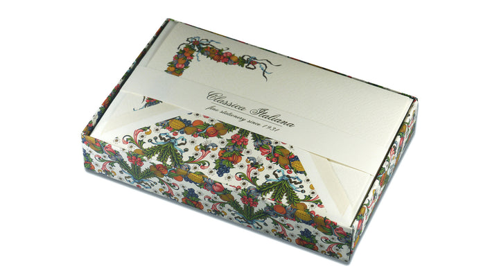 Florentine Writing Paper - Fruit Florentine, Folded Notelets