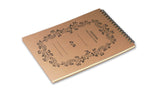 Italian Letterpressed Flip-Top Notepad - light brown