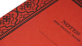 Italian Letterpressed Notebook - red
