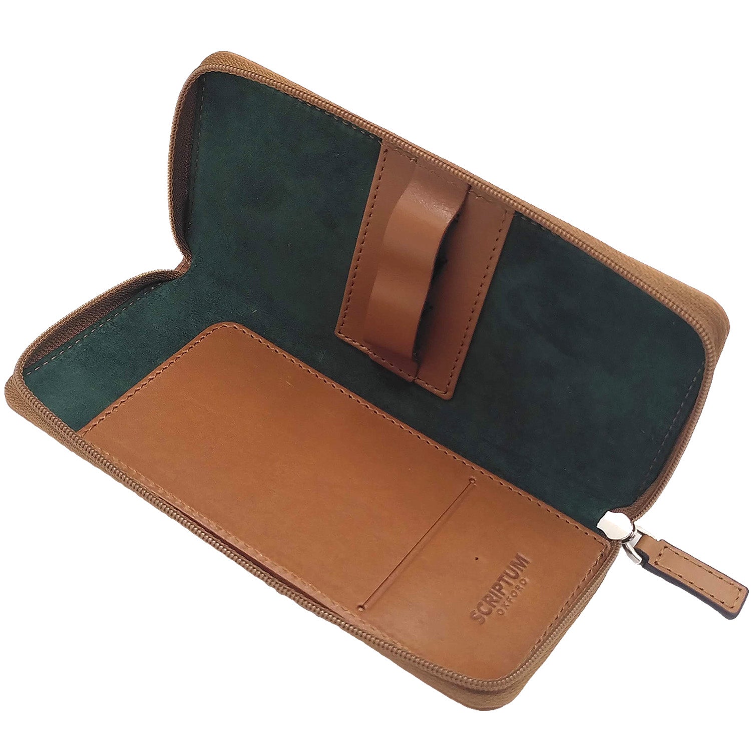 Zipped Leather Triple Pen Case | Scriptum Fine Stationery