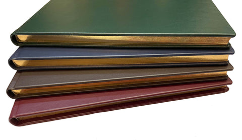 Italian Gold Edge Leather Guest Book