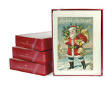 Boxed Christmas Cards - Santa & Sack